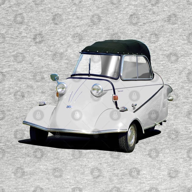 Messerschmitt bubble car in white by candcretro